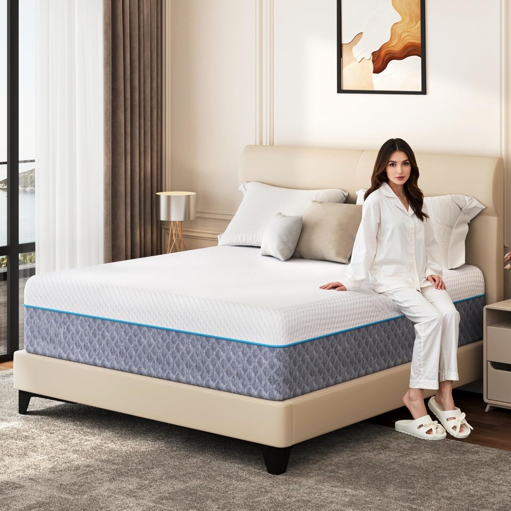 Memory Foam Mattress In A Box Queen - مرتبة كوين 14 بوصة في صندوق،