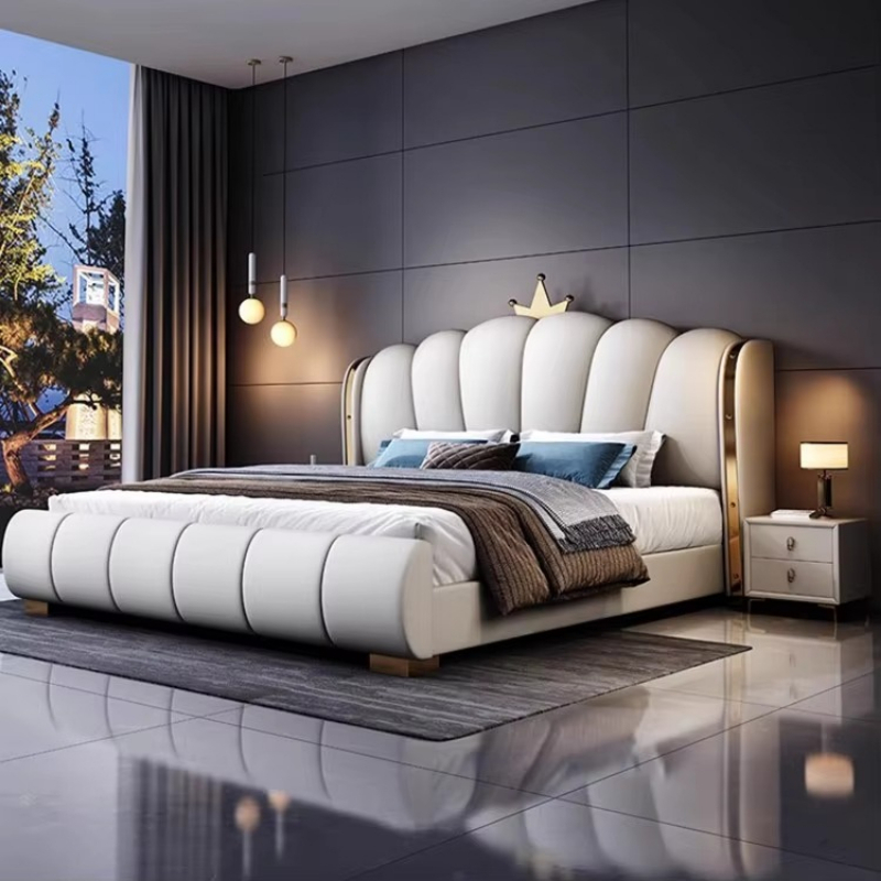 King Size Bed Frame With Storage Drawers - أثاث غرفة نوم فاخر وعصري مصنوع