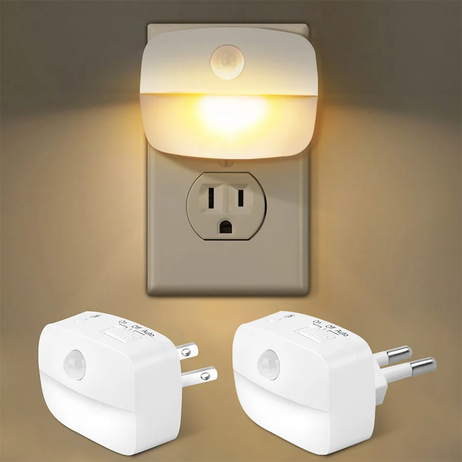 Floating Nightstand With Led Light - مصباح ليلي LED مع مستشعر حركة
