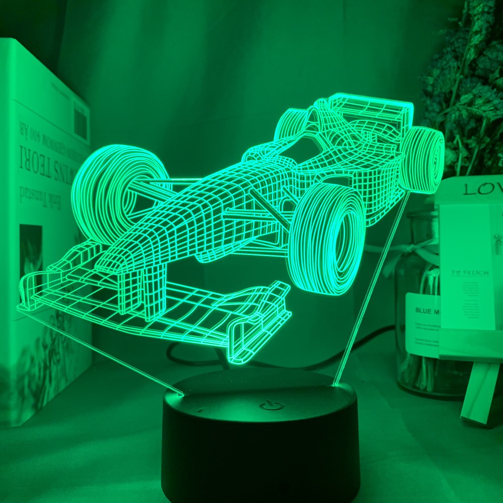 F1 صيغة 1 سباق السيارات ثلاثية - مراجعة Floating Nightstand With Led Light وسعره