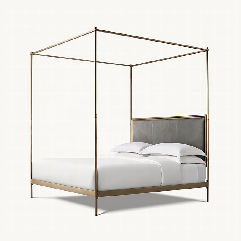 إطار سرير معدني عصري بحجم كوين - مراجعة Canopy Bed Frame Metal Queen وسعره