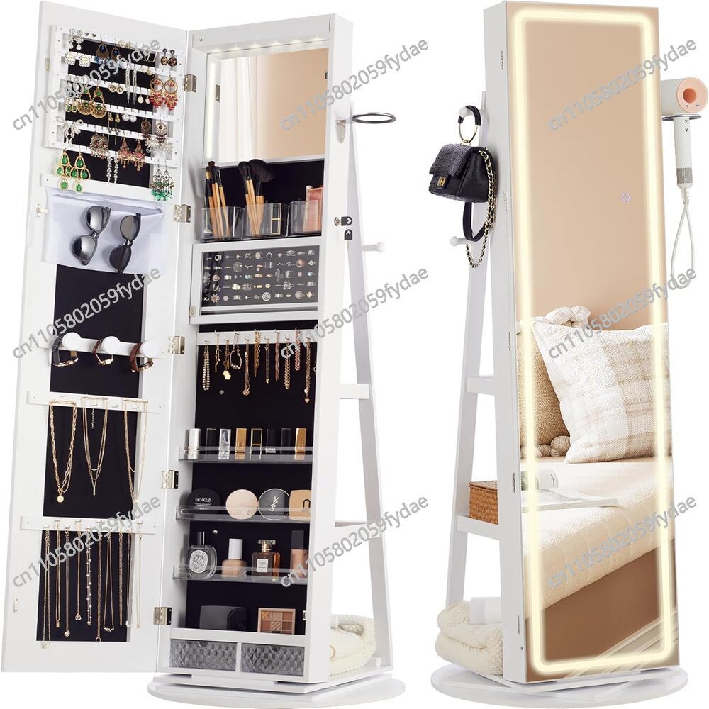 خزانة مجوهرات بمرآة قائمة بذات - مراجعة Full Length Mirror Jewelry Armoire وسعره