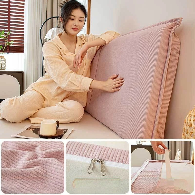 وسادة ظهر للسرير من قماش الكور - مراجعة Headboard Cushion Backrest Tatami وسعره