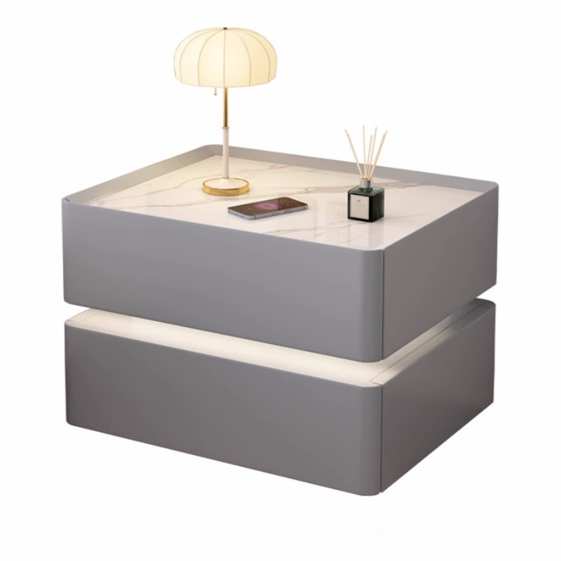 طاولة سرير ذكية من الخشب الصلب - مراجعة Solid Wood Nightstand 2 Drawers وسعره