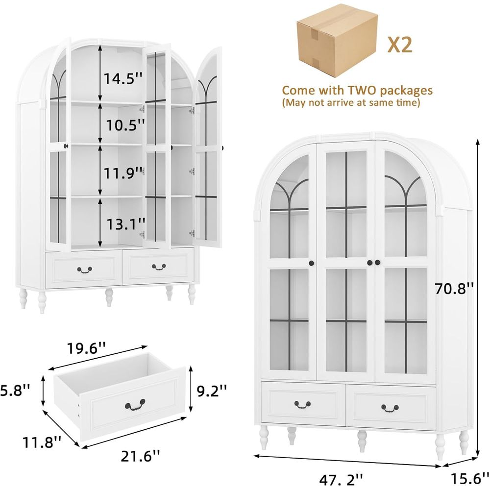 خزانة مطبخ مقوسة بارتفاع 70.8  - مراجعة Storage وسعره