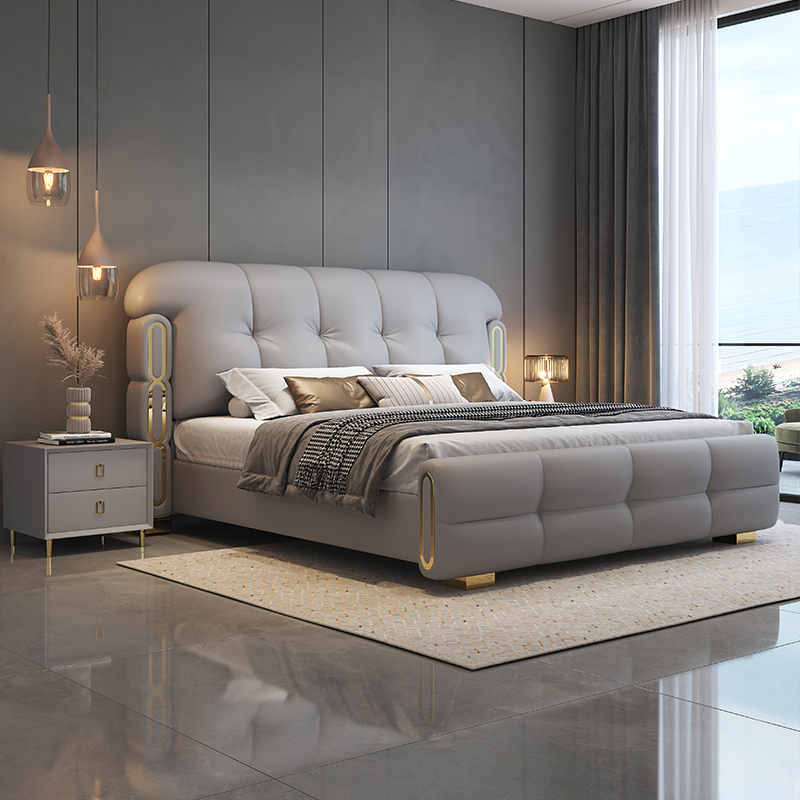 أثاث غرفة نوم خشبي فاخر وعصري، - مراجعة King Size Bed Frame With Storage Drawers وسعره