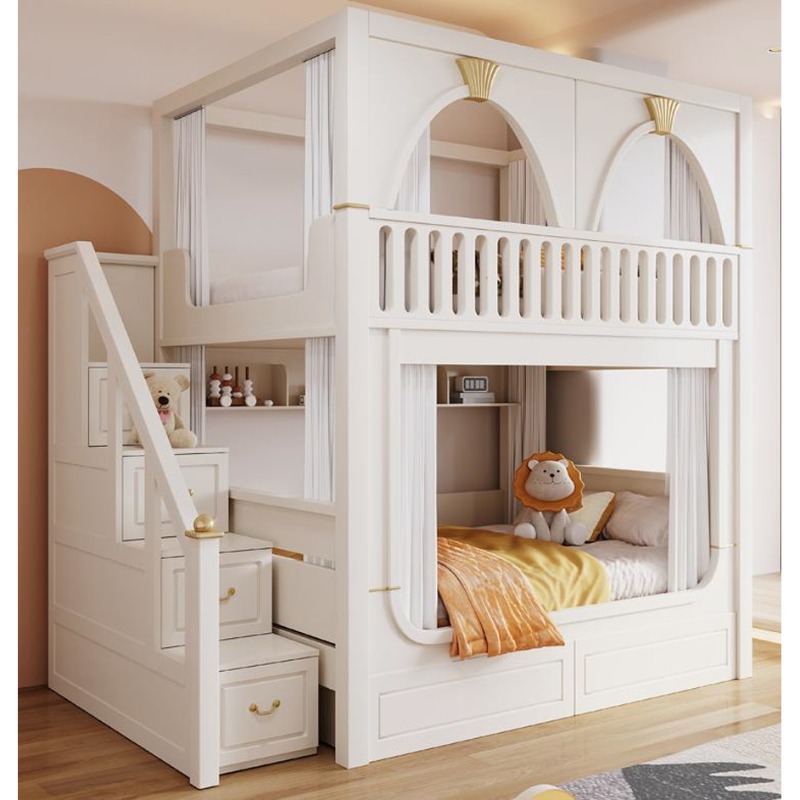 سرير بطابقين للأطفال مع زحليقة - مراجعة Bunk Bed With Stairs And Slide وسعره