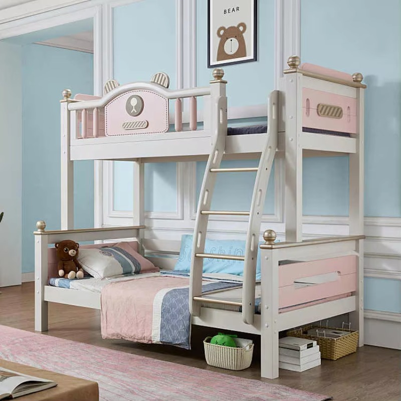 سرير بطابقين خشبي متعدد الوظائ - مراجعة Bunk Bed With Stairs And Slide وسعره