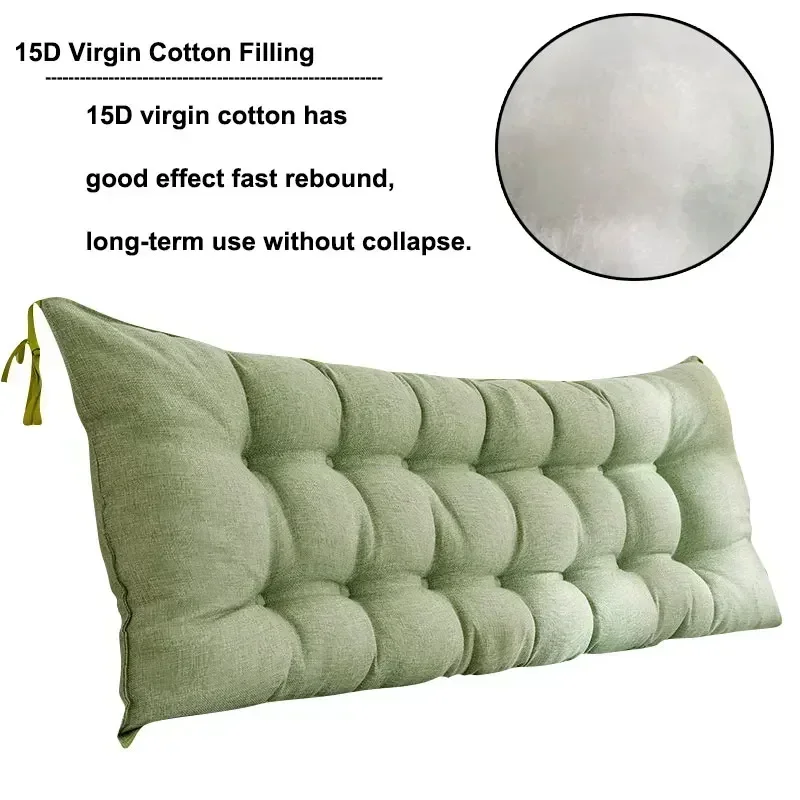 1 قطعة أريكة وسادة طويلة اللوح - مراجعة Headboard Cushion Backrest Tatami وسعره