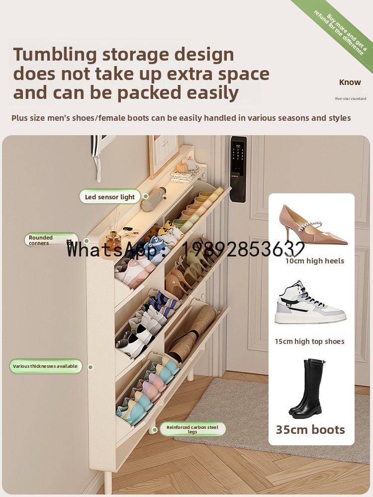 خزانة أحذية LYY لمدخل المنزل،  - مراجعة Shoe Rack Cabinet Narrow Entryway وسعره