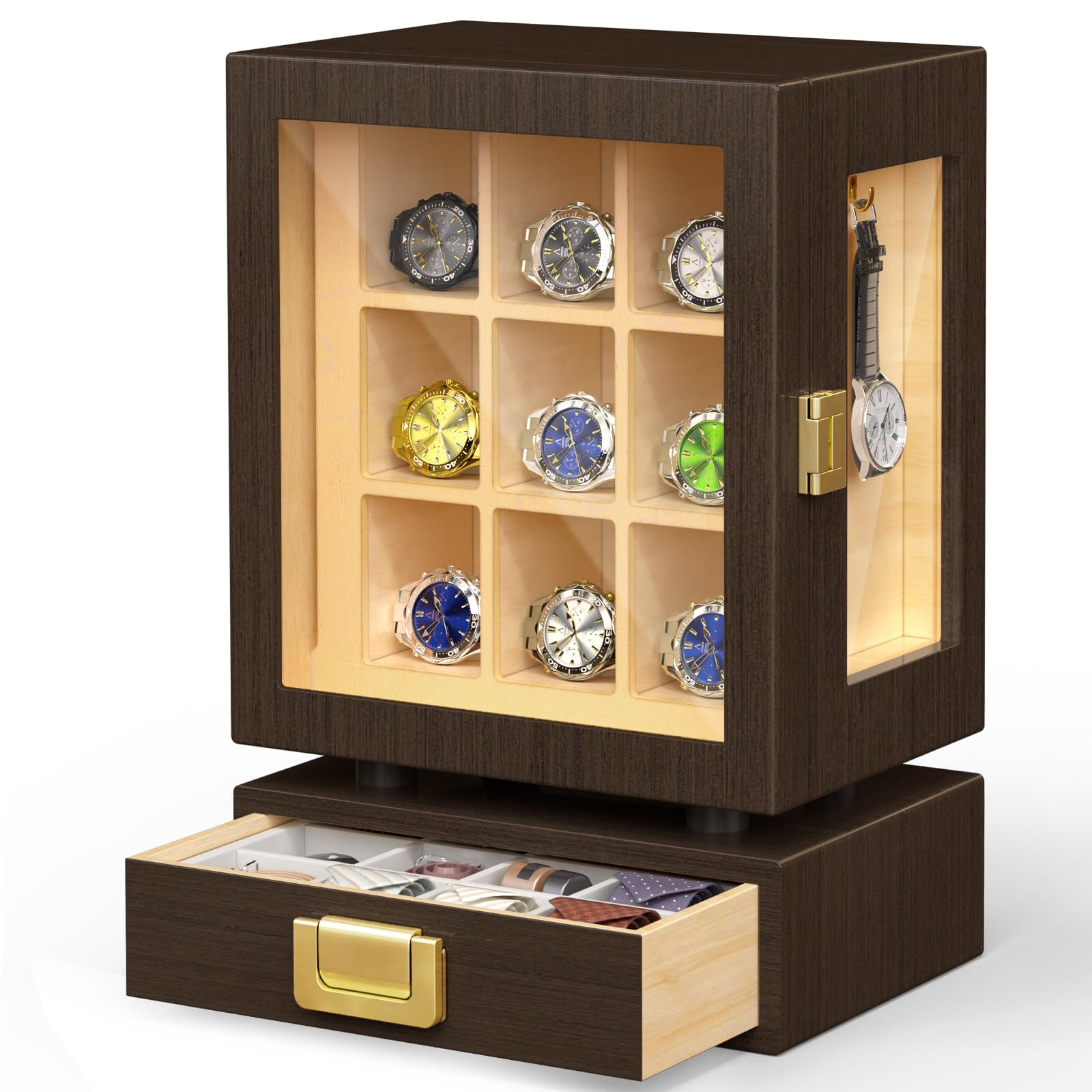 صندوق تخزين ساعات خشبي مستطيل  - مراجعة Storage وسعره