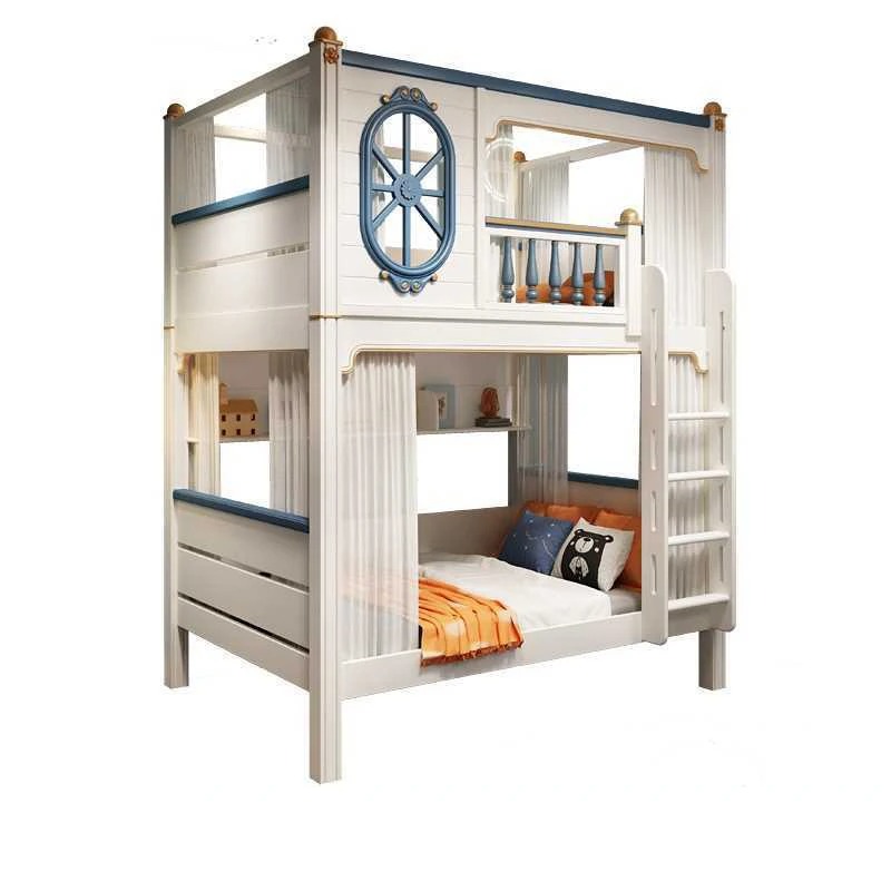 -للأثاث غرف نوم الأطفال الفاخر - مراجعة Bunk Bed With Stairs And Slide وسعره