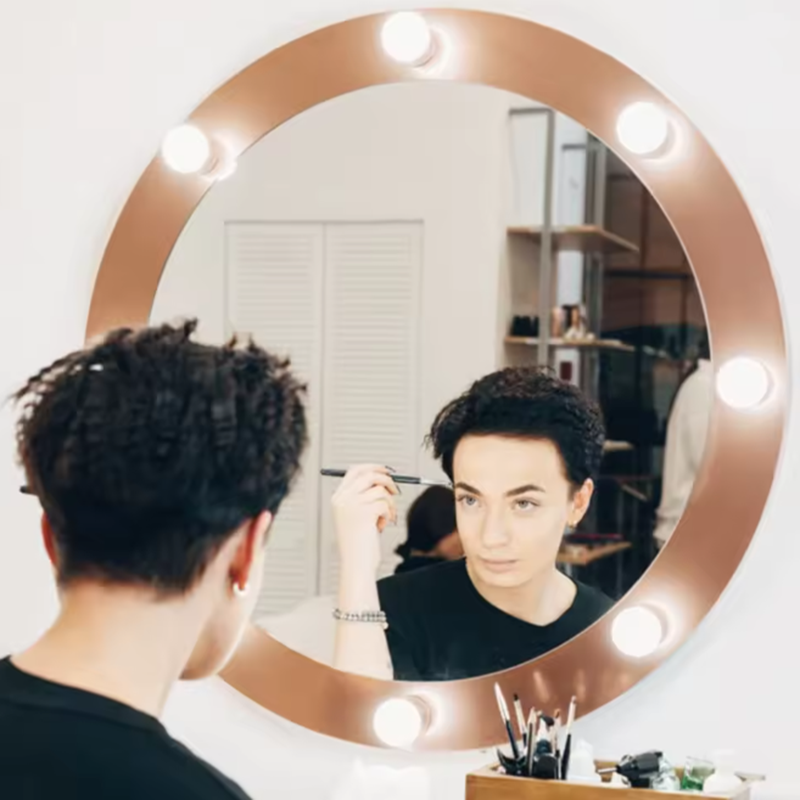 مصابيح LED لتجميل السيدات، إضا - مراجعة Dressing Table Vanity With Lighted Mirror وسعره