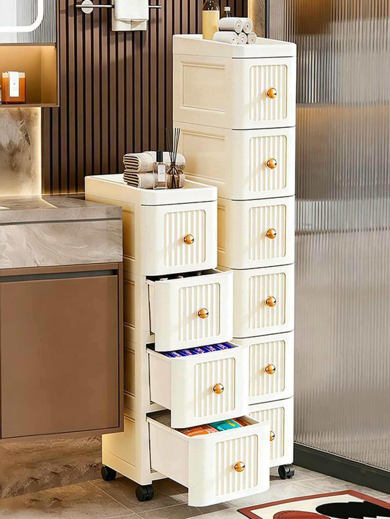 خزانة تخزين بفتحة واسعة 15 سم  - مراجعة Storage وسعره