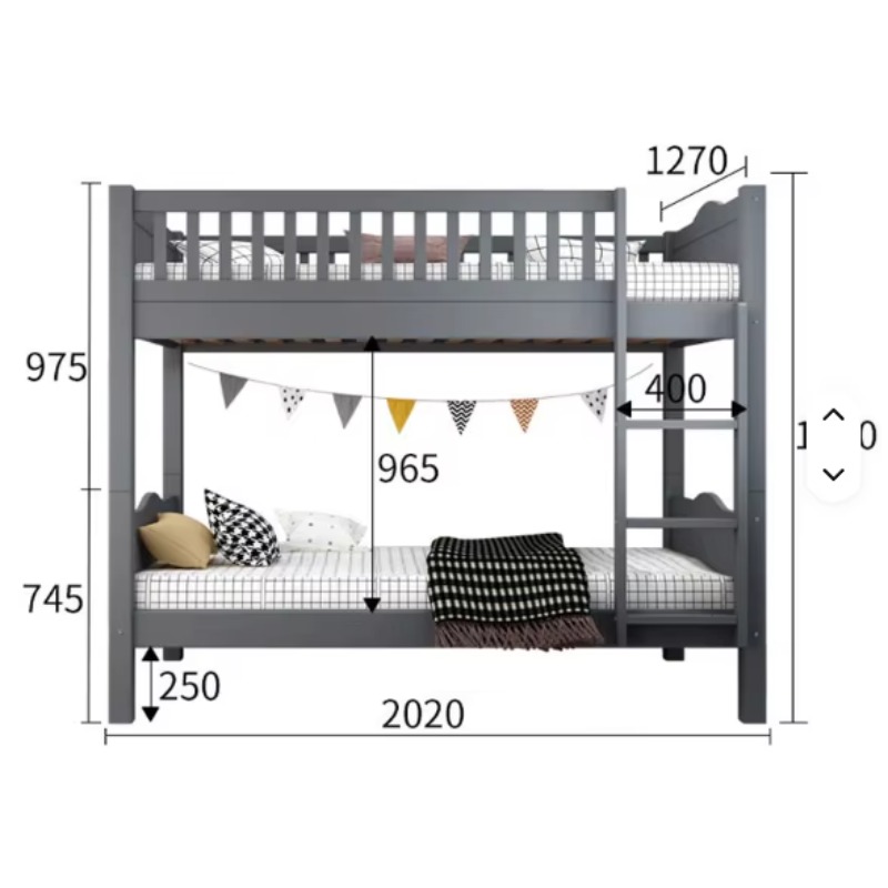 سرير أطفال مزدوج من خشب الصنوب - مراجعة Bunk Bed With Stairs And Slide وسعره