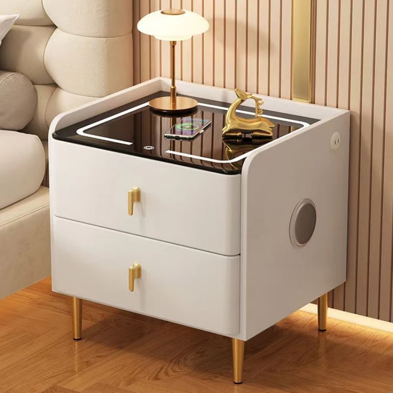 طاولة سرير خشبية على الطراز ال - مراجعة Solid Wood Nightstand 2 Drawers وسعره