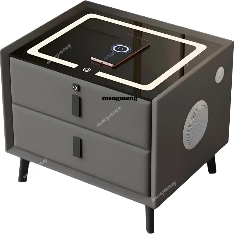 منضدة ذكية من الخشب الصلب، شحن - مراجعة Solid Wood Nightstand 2 Drawers وسعره
