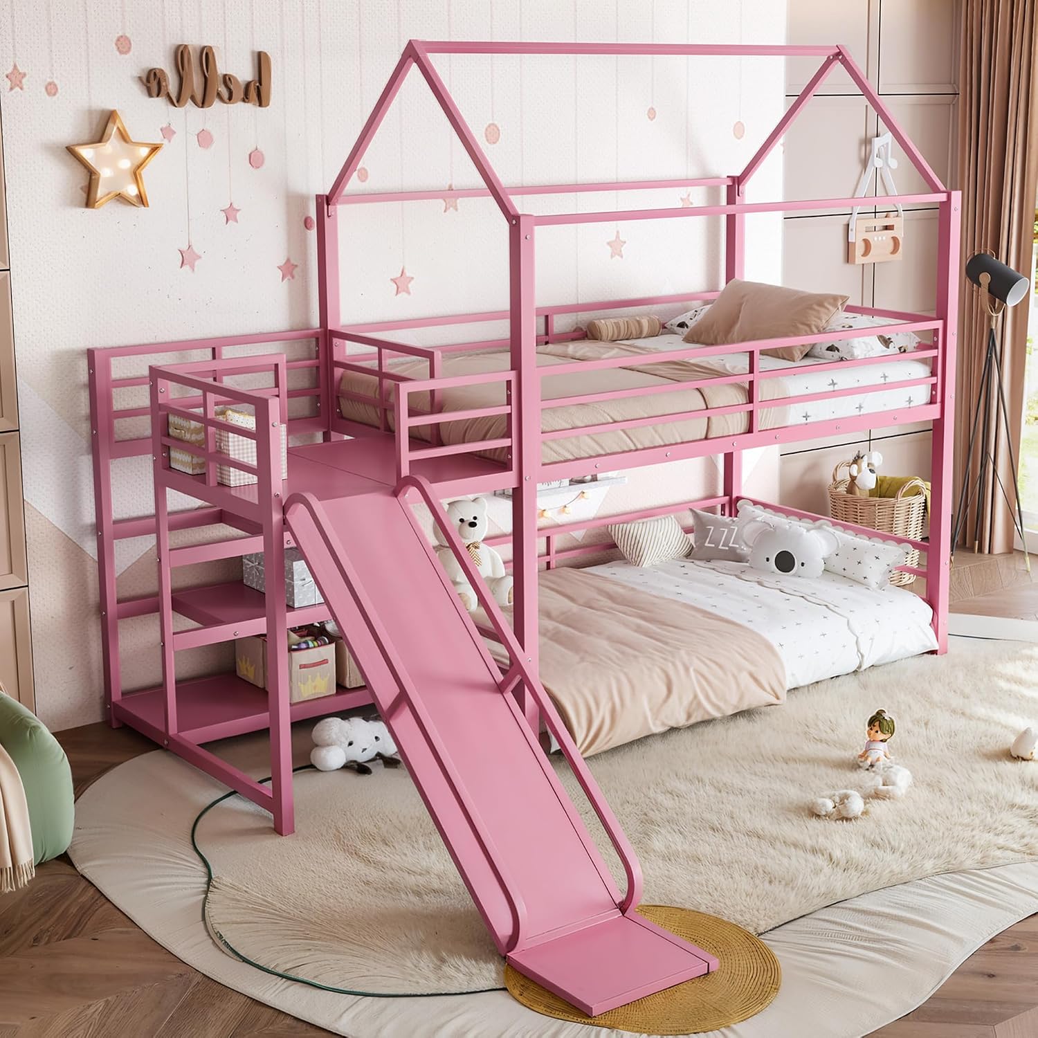 سرير مزدوج بدرجين مع منزلق ودر - مراجعة Bunk Bed With Stairs And Slide وسعره
