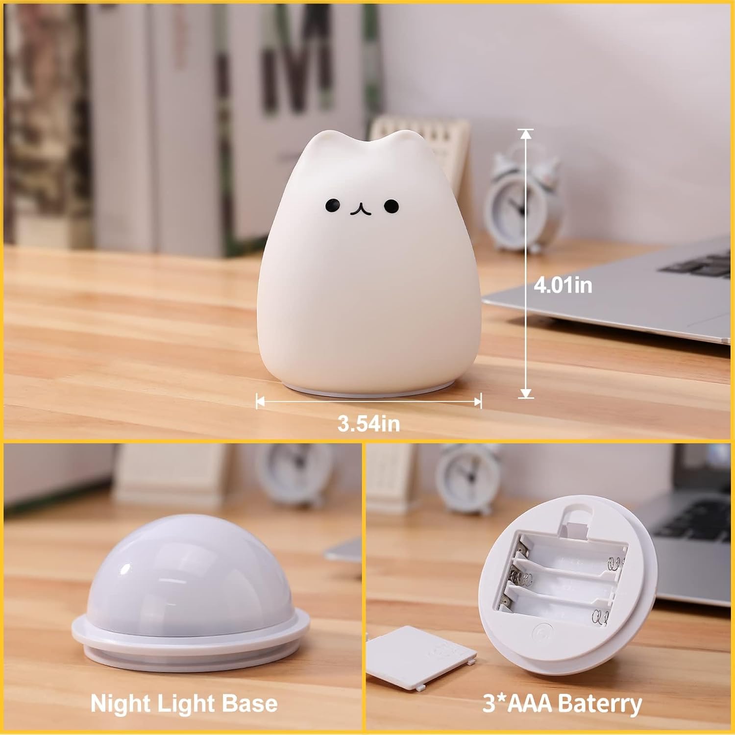 ضوء ليلي لطيف على شكل قطة مع ت - مراجعة Floating Nightstand With Led Light وسعره