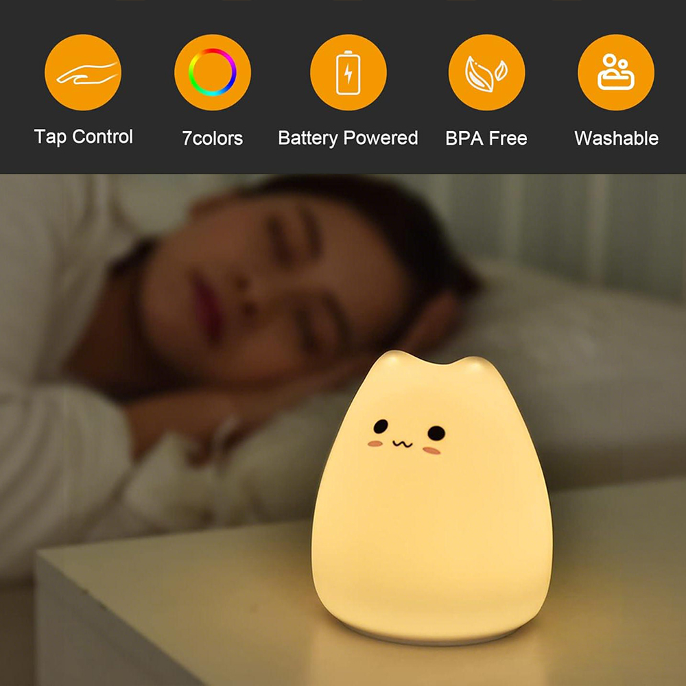 ضوء ليلي لطيف على شكل قطة مع ت - مراجعة Floating Nightstand With Led Light وسعره