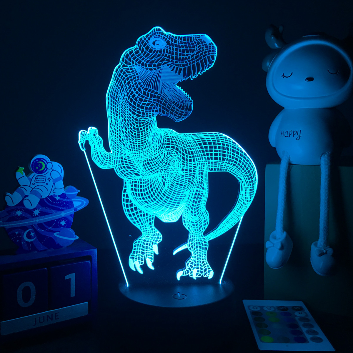 إضاءة ليلية ثلاثية الأبعاد لدي - مراجعة Floating Nightstand With Led Light وسعره