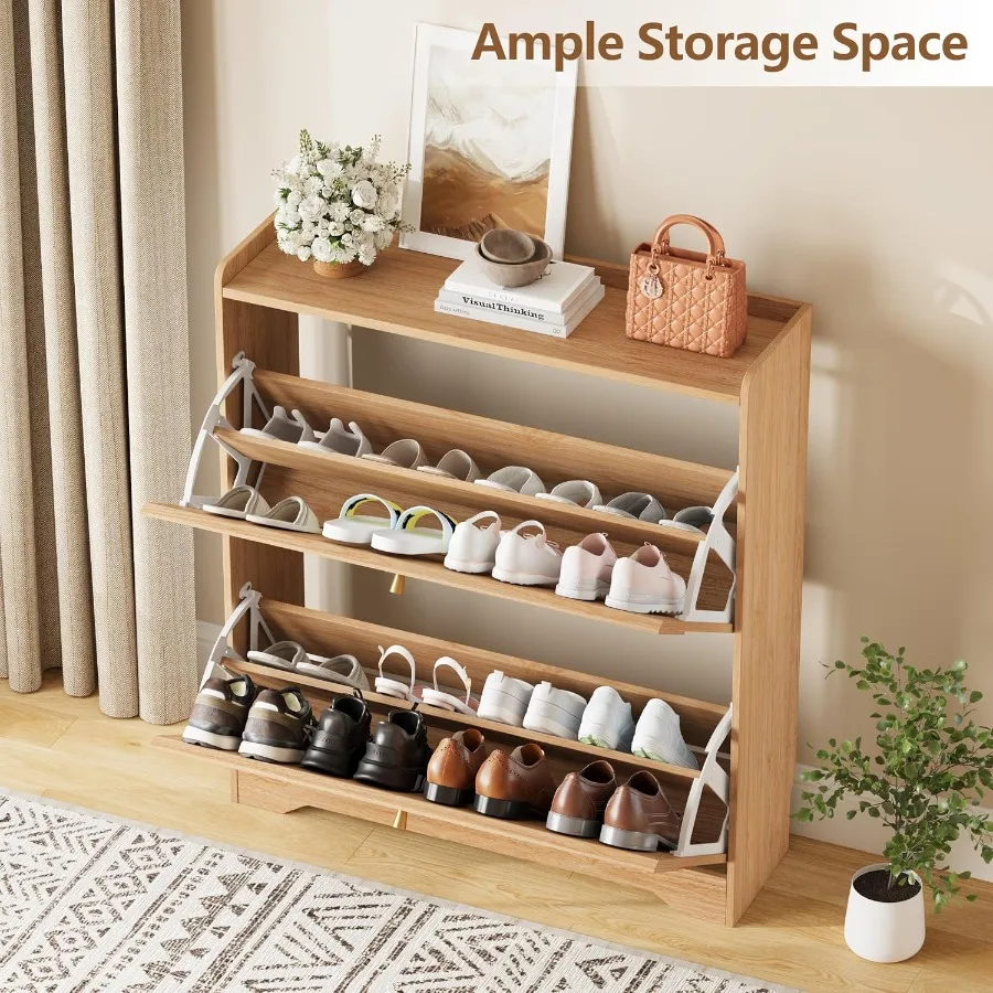 خزانة لتخزين الأحذية بتصميم عص - مراجعة Shoe Rack Cabinet Narrow Entryway وسعره