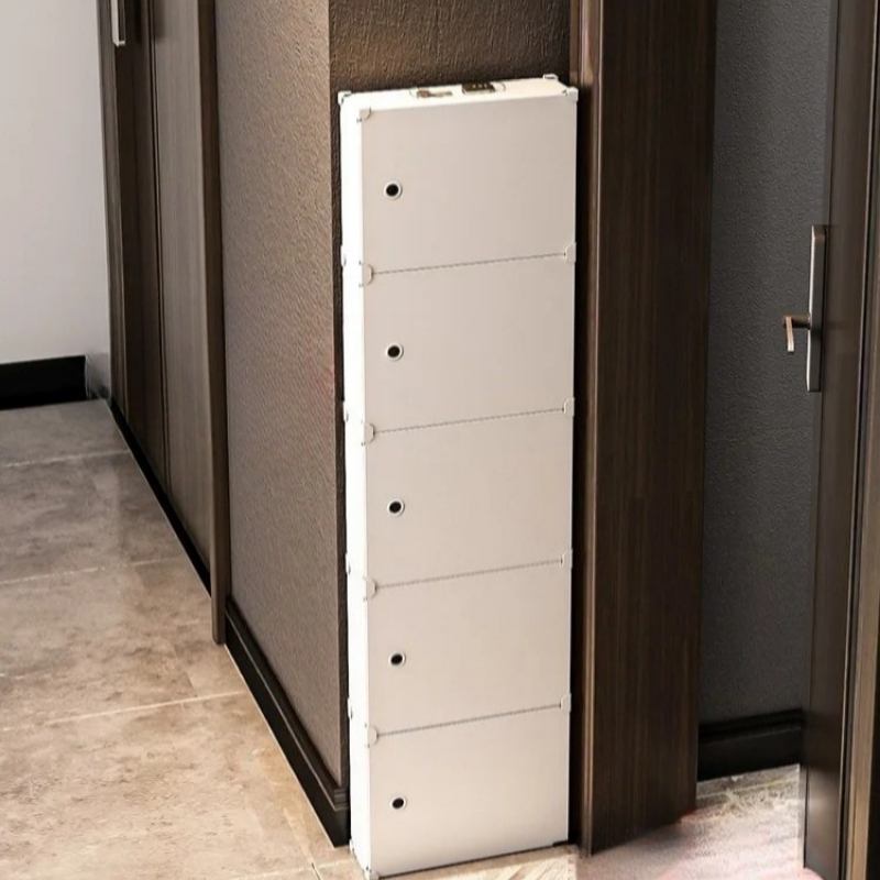‌ رف أحذية بدون مثقاب فوق البا - مراجعة Shoe Rack Cabinet Narrow Entryway وسعره