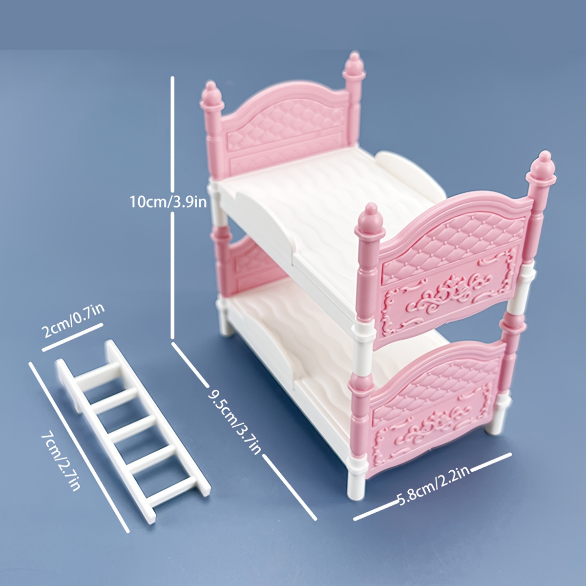 سرير مزدوج مصغر لبيت الدمى، دي - مراجعة Bedroom Furniture وسعره
