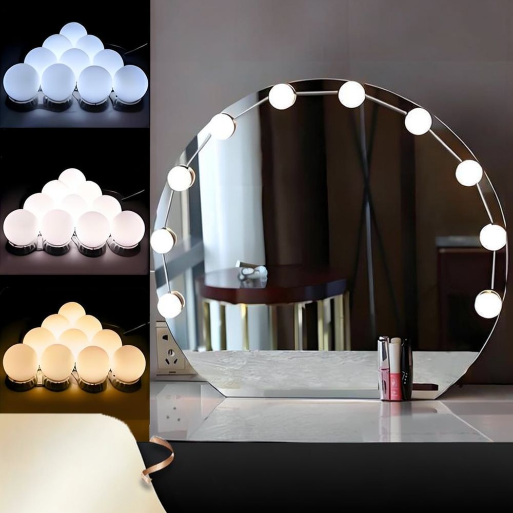 مصباح مرايا المكياج بتصميم هول - مراجعة Dressing Table Vanity With Lighted Mirror وسعره