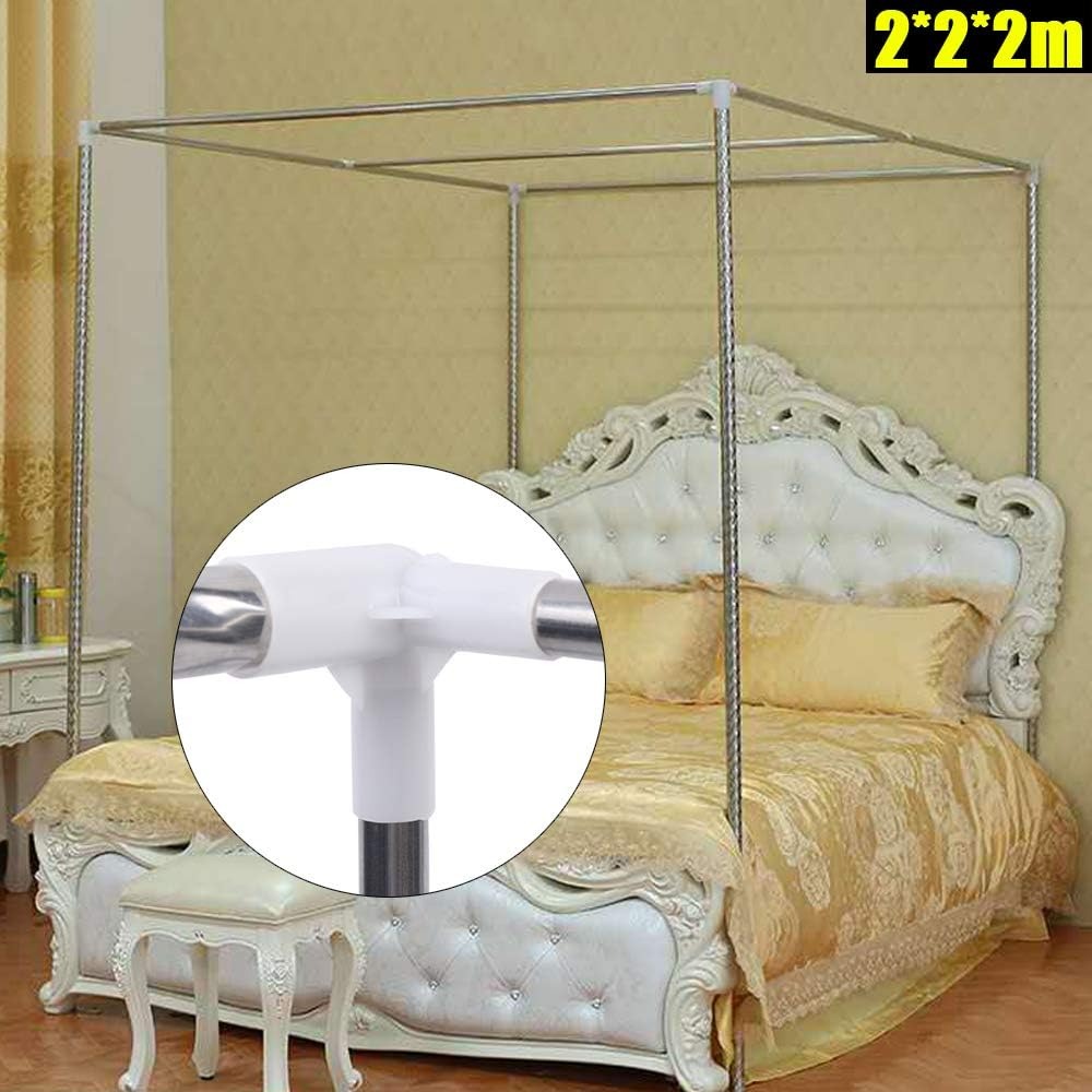 إطار سرير معدني من الفولاذ الم - مراجعة Canopy Bed Frame Metal Queen وسعره