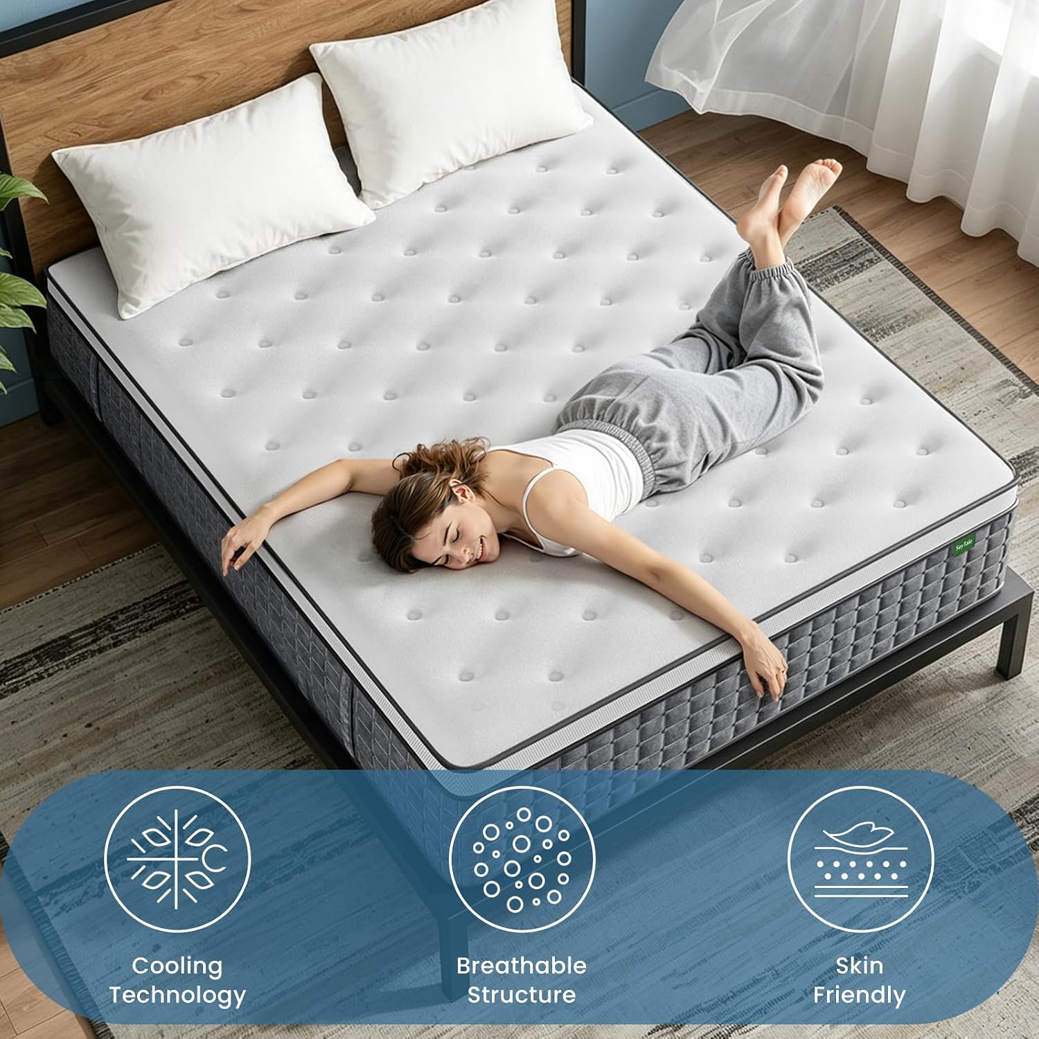 مرتبة كوين، مرتبة كوين هجينة ب - مراجعة Memory Foam Mattress In A Box Queen وسعره