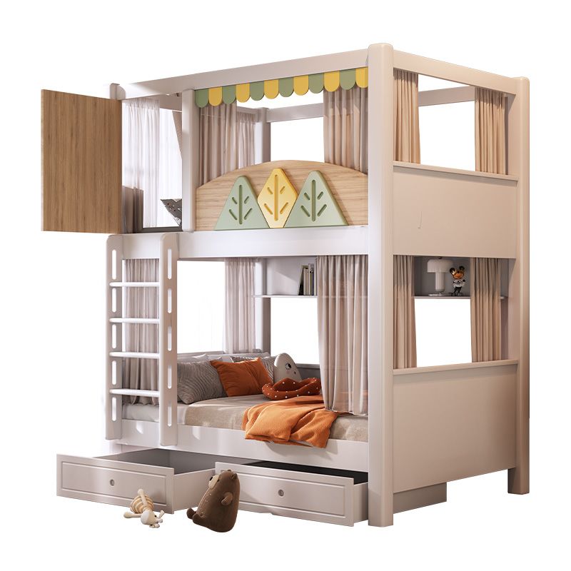 سرير أطفال بطابقين بتصميم طبيع - مراجعة Bunk Bed With Stairs And Slide وسعره