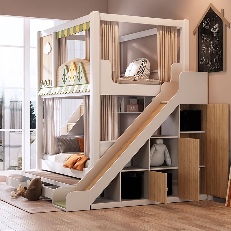 سرير أطفال بطابقين بتصميم طبيع - مراجعة Bunk Bed With Stairs And Slide وسعره
