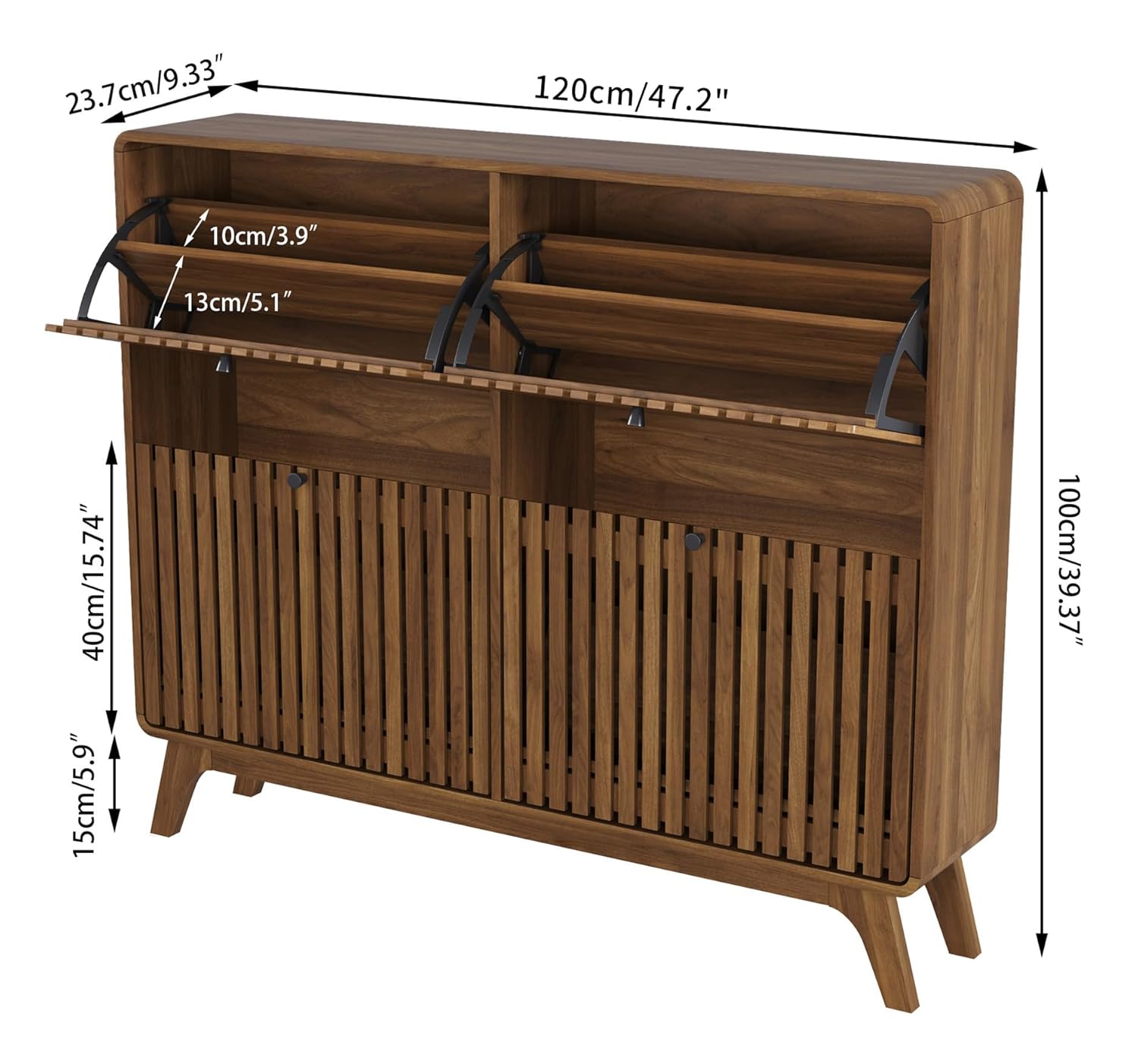 # خزانة أحذية كبيرة من الخيزرا - مراجعة Shoe Rack Cabinet Narrow Entryway وسعره