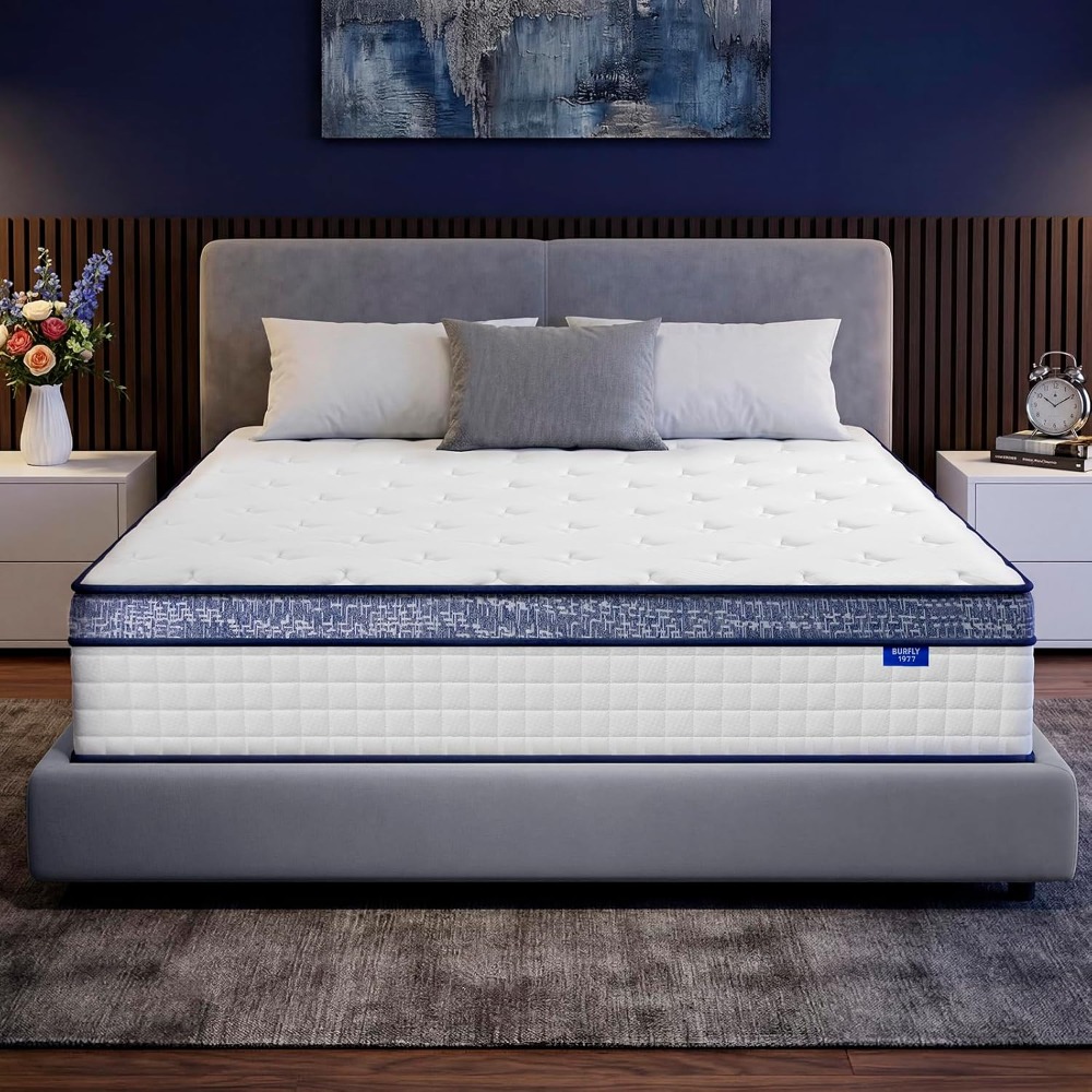 مرتبة كوين، مرتبة هايبرد مقاس  - مراجعة Memory Foam Mattress In A Box Queen وسعره