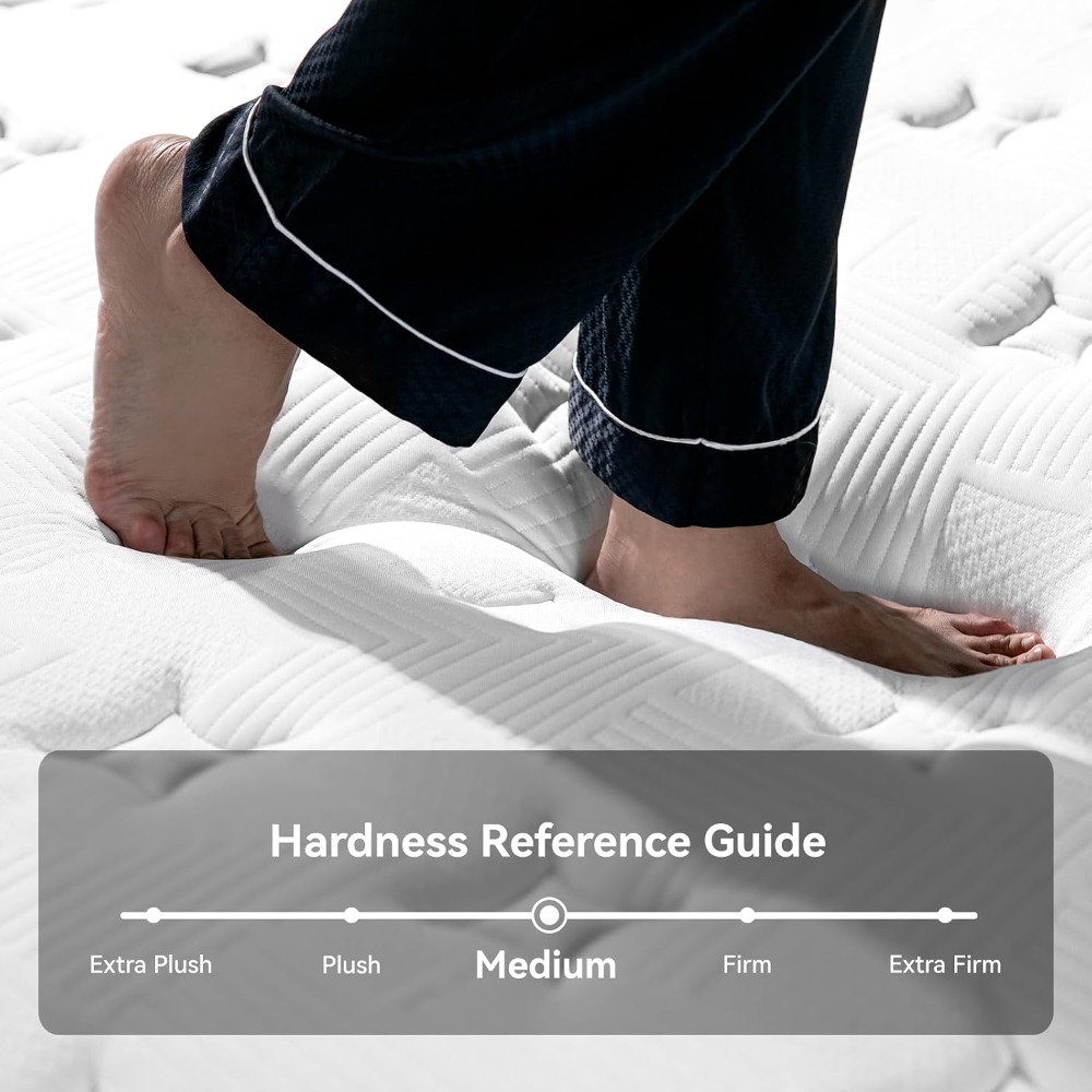 مرتبة كوين، مرتبة هايبرد مقاس  - مراجعة Memory Foam Mattress In A Box Queen وسعره