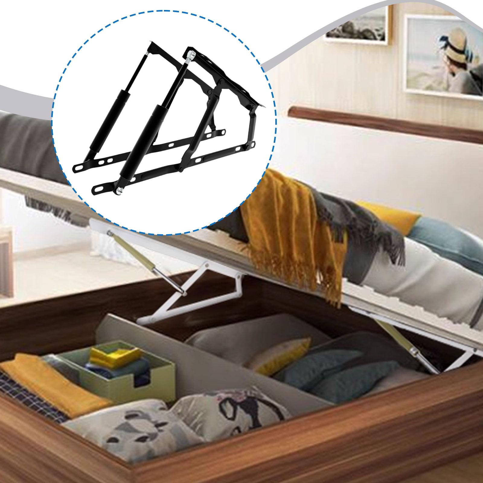 2x آلية رفع السرير متعددة الاس - مراجعة Gas Lift Storage Bed Hydraulic وسعره